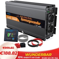 Reiner Sinus Spannungswandler 2500W 5000W Wechselrichter 12V 230V Lkw Rv Edecoa