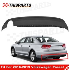 For 2016-2019 Vw Volkswagen Passat Rear Lower Bumper Valance Spoiler Textured