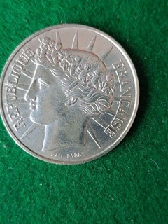 pièce de 100 francs en argent 1988 "fraternité"