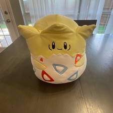 Squishmallows Togepi Pokemon Plush 12 Inch Yellow White Stuffed Animal Toy NWT