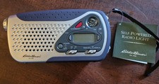 Eddie Bauer Camping Emergency Solar Crank Powered Portable AM FM Radio