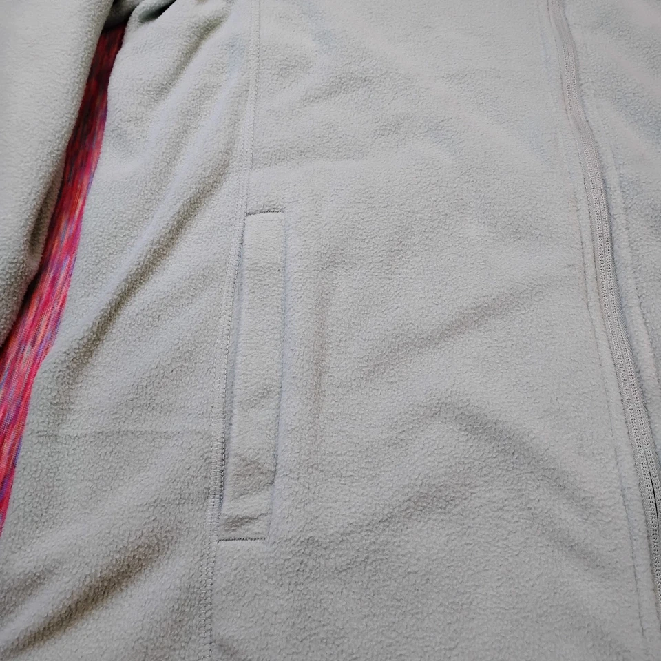 Lands' End Girls Size Lg 14/16 Fleece Jacket Full Zip Up Light Green - Image 3 of 4