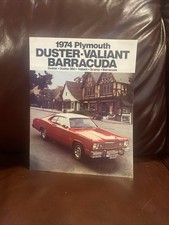 Vntg 1974 Plymouth Duster 360 Valiant Barracuda Original Sales Brochure