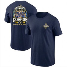 Milwaukee Brewers 2026 World Series Champions Roster T-Shirt-2026 World Series