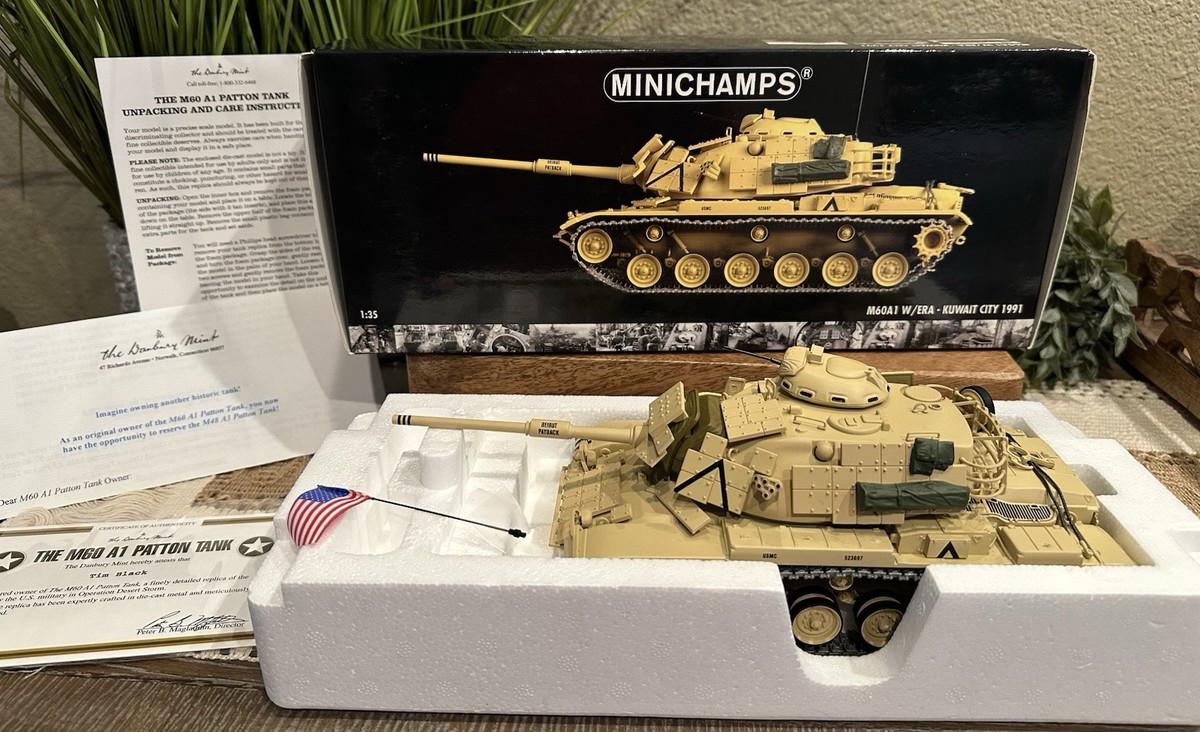 MINICHAMPS 1:35 Scale M60 A1 Patton Tank w/ERA KUWAIT CITY
