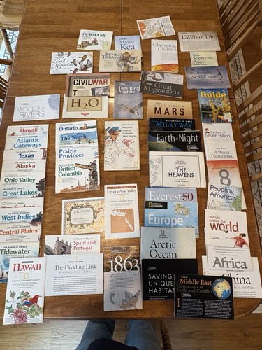 VTG Lot Of 52 National Geographic Maps/Inserts