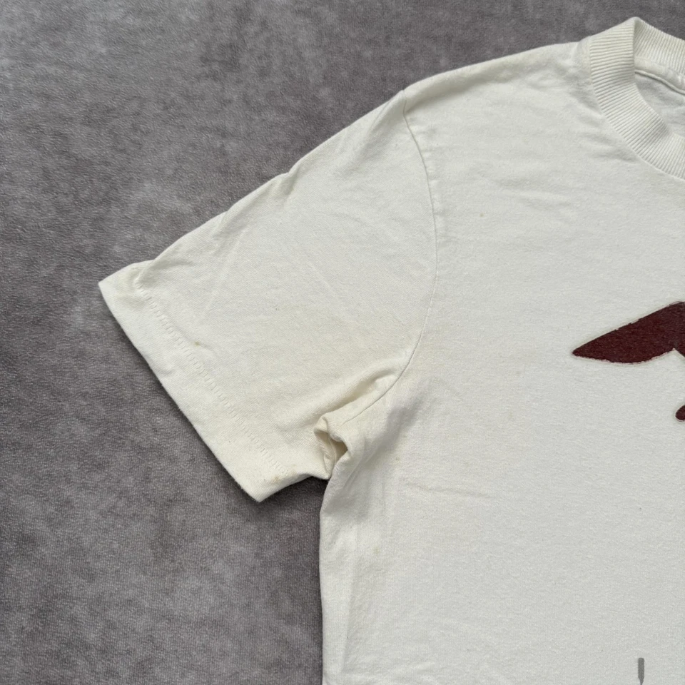 Camisa Hollister Y2K De Colección Para Hombres S Blanca Logo Gaviota Playa Muelle Gráfico Foto 4 de 4