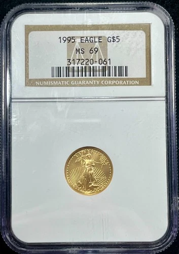 1995 NGC MS69 American Gold Eagle $5 - 1/10 oz