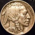 1923-P Buffalo Nickel Choice Original XF Full Horn