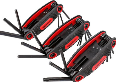 Amazon Basics Innensechskant Schlüssel-Set 3-tlg. Metrisch/SAE/Torx