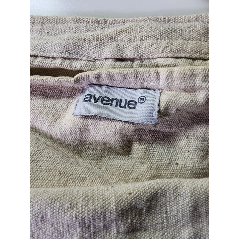 AVENUE Red White Blue Nautical Preppy Canvas Medium Tote Bag - Image 3 of 4