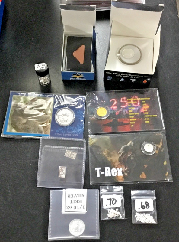 Lot Set with Carded Gold Platinum Silver, Shot, Nuggets, Copper & Silver Koala