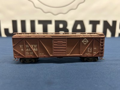 #ad #ad Unbranded HO Wood Metal Erie #84286 40’ Outside Braced Box Car NO BOX $14.99