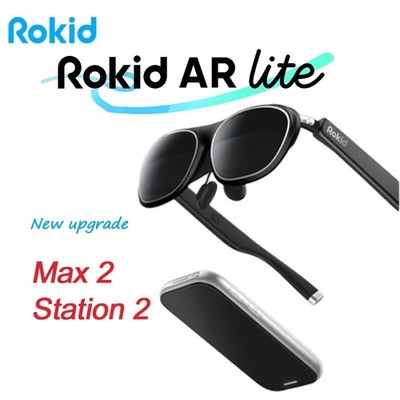 Rokid AR Lite Max 2 Smart AR Glasses 215'' Micro-OLED Display with Rokid Station2
