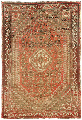 #ad Semi Antique Handmade Tribal Design Oriental Rug Muted Entryway Carpet 5X8 ft $481.00