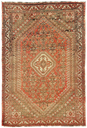 Semi-Antique Handmade Tribal Design Oriental Rug Muted Entryway Carpet 5X8 ft