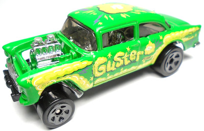 2020 HOT WHEELS HW MATTEL '55 CHEVY BEL AIR GASSER GUSTER  GREEN DIECAST 3'' CAR