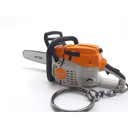 STIHL PORTACHIAVI MOTOSEGA CON SUONO RUMORE MOTORE A BATTERIA GADGET ORIGINALE