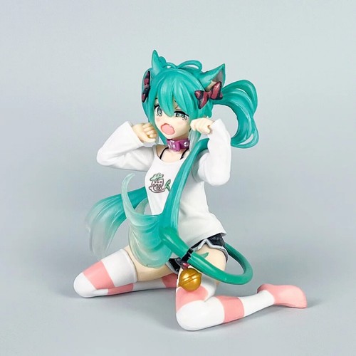 Modellino anime stile Hatsune Miku Kwaii carino scrivania 12 cm giocattoli PVC modello collezionista - Foto 24 di 26
