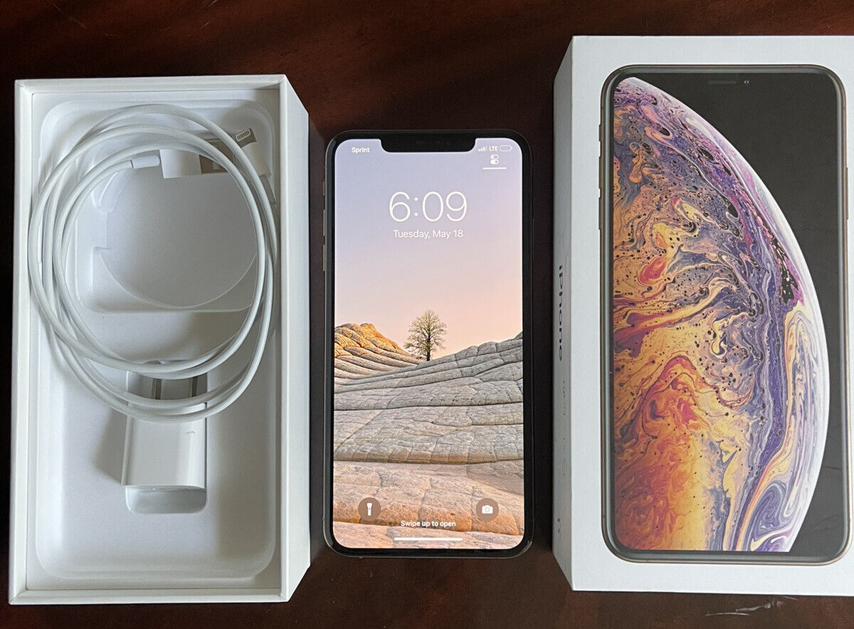 Apple iPhone XS Max - 64 GB - Gold (Sprint) (Dual SIM) for sale