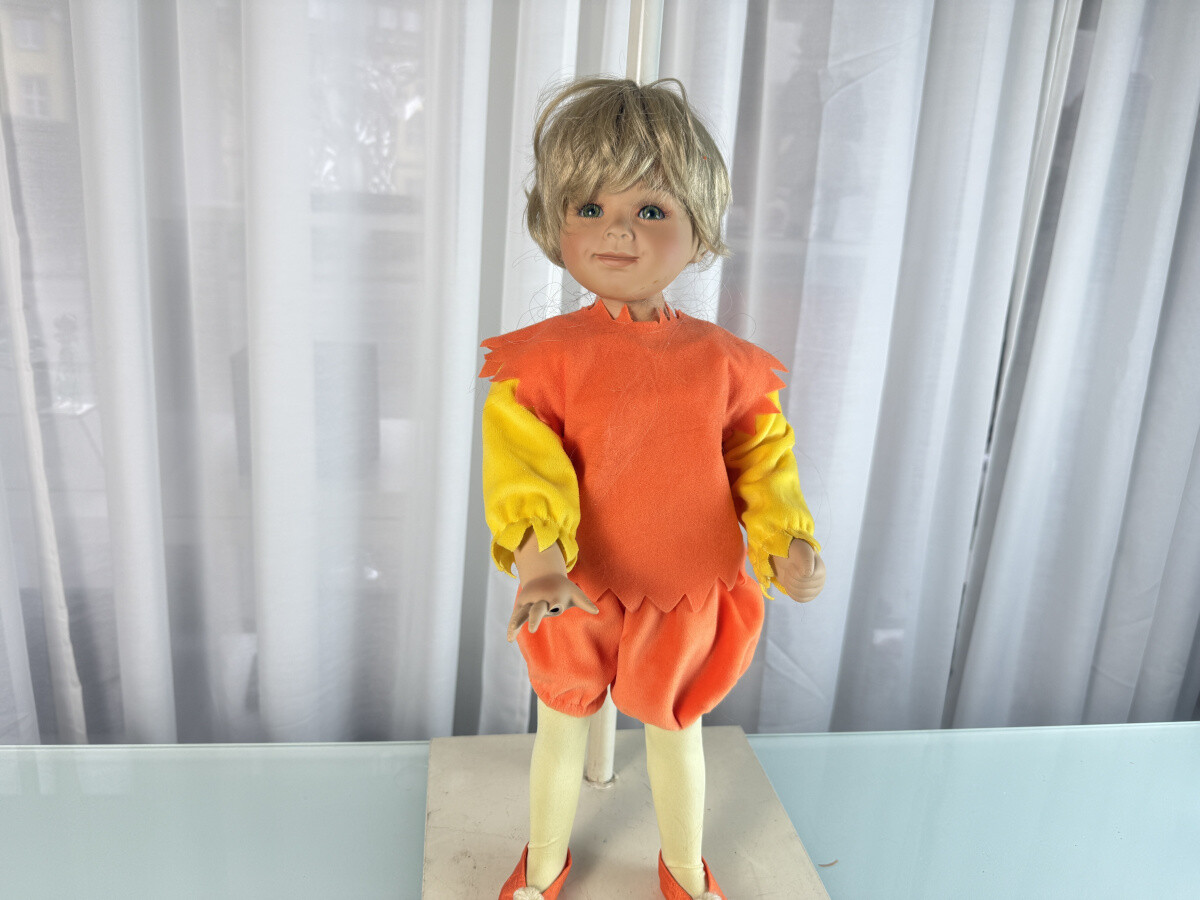 Grande Poupée D'artiste Größle Schmidt En Porcelaine - 78 Cm - Excellent état