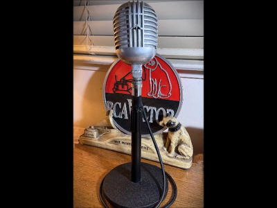 Vintage 1950's ASTATIC DR10 Crystal Microphone , original element