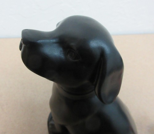 8" Tall Black Lab Labrador Dog Animal Figurine Statue Statuette Pedestal Bookend - Picture 3 of 20