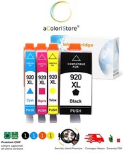 4 Cartucce copatibili per HP officejet 6000 6500A 6500 7500A 7500 7000 920 XL