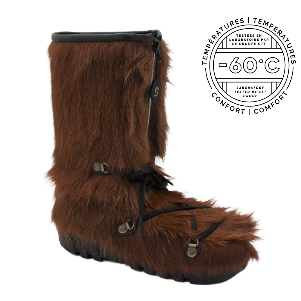 Cow clearance fur boots