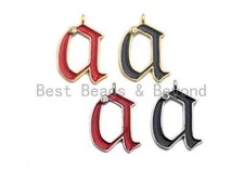 Enamel pave alphabet letter, Alphabet Charms, Initial Alphabet Letters, Custom