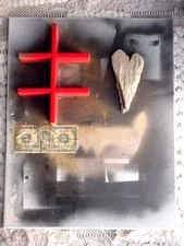 blessing cross lucky money bowl of abundance heart of love blessing art painting