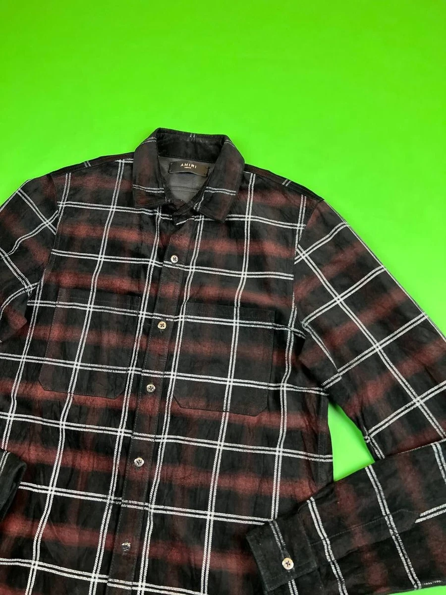 AMIRI Arts District faux-leather shirt - Green