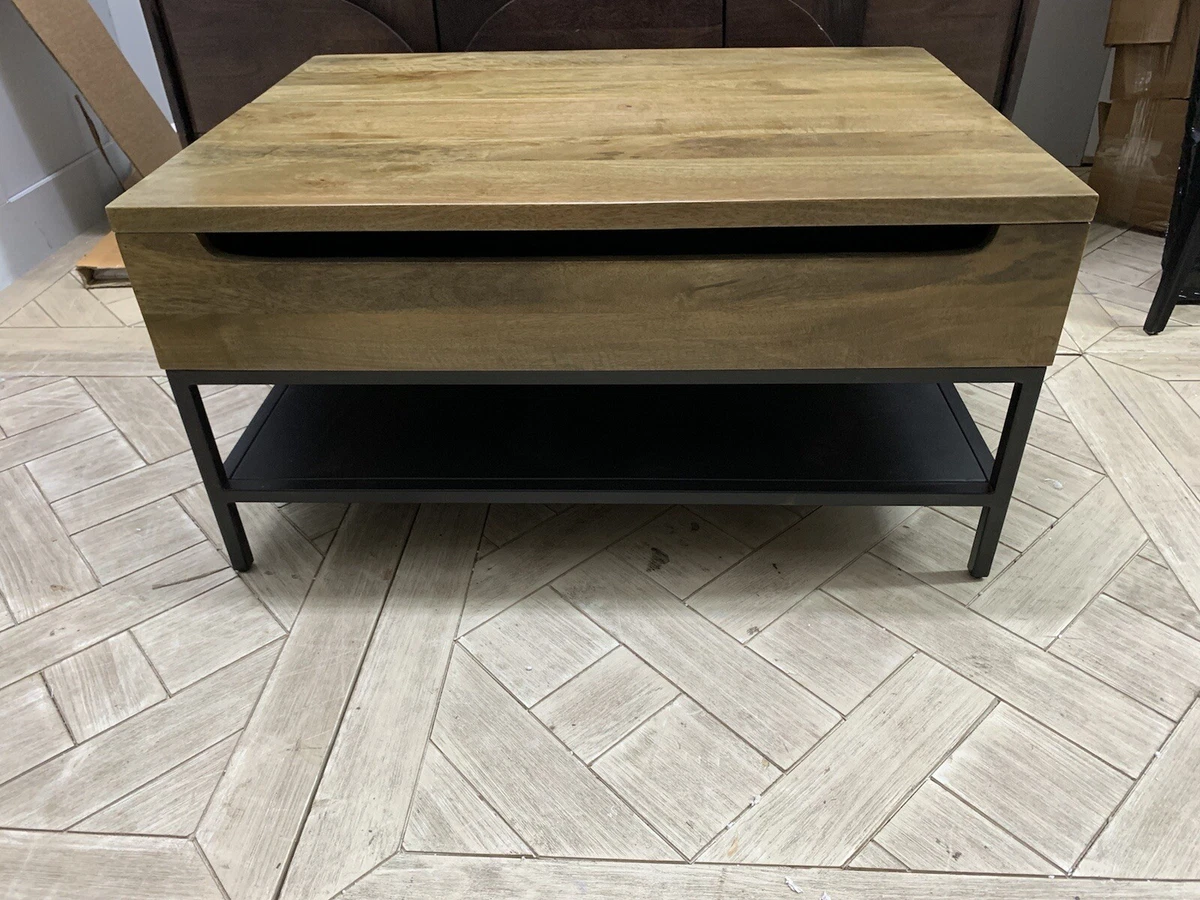 Made Lomond Lift Top Coffee Table with Storage Mango Wood and
