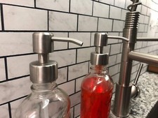 Soap Dispenser Pump Head Replacement Spare Standard Neck Size Brushed Finish New