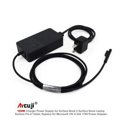 102W Surface Power Supply Microsoft Surface Book 2 1798 Power Cord 102W Surface Power Supply Microsoft Surface Book 2 1798 Power Cord