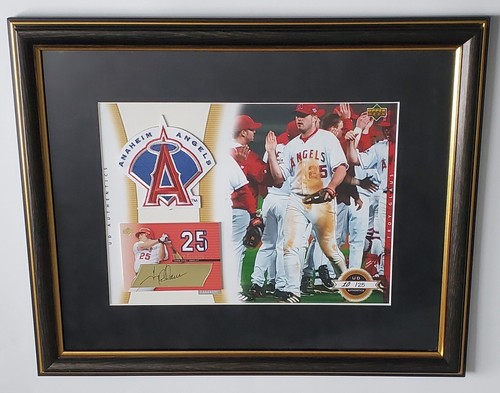 TROY GLAUS Upper Deck UD Authentics Signature AUTO /25 Anaheim Angels Logo Patch