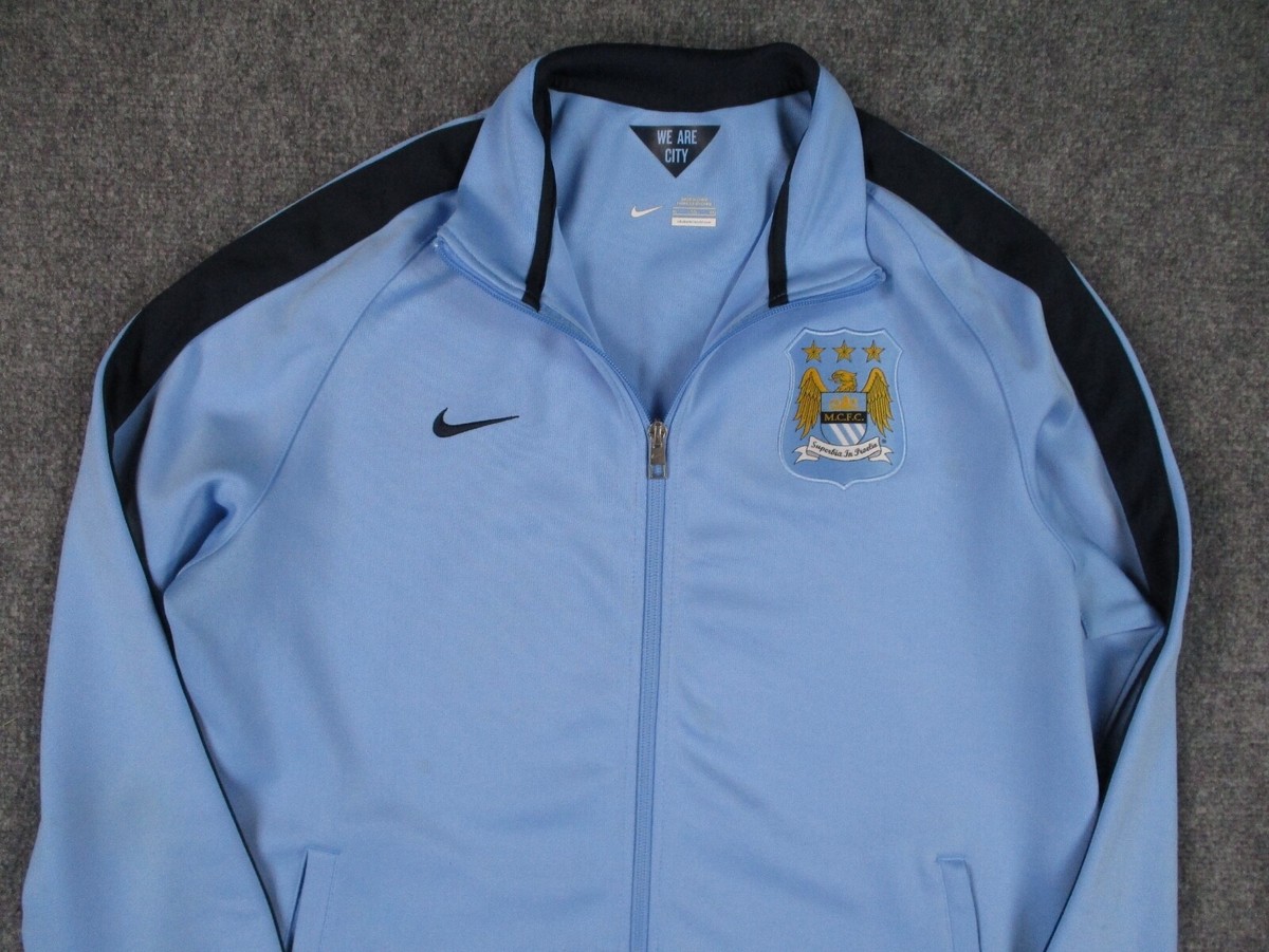 Nike Manchester City ジャケット ネイビー NIKE MANCHESTER CITY FC Storm Fit Jacket Navy Blue M Medium