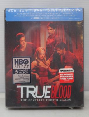 True Blood: The Complete Fourth (Blu-Ray DVD) NEW 883929209491