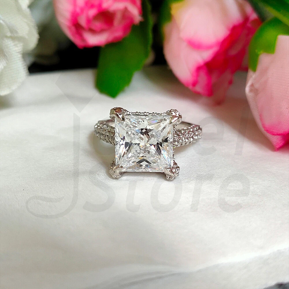 3k princess on sale cut engagement rings