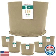 Sustainable Village Grassroots Classic Fabric Pots (5, 15 Gallon)