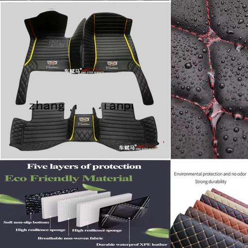 For Cadillac All Models Car Floor Mats Waterproof Front Rear Carpets Auto Mats - Imagen 35 de 41