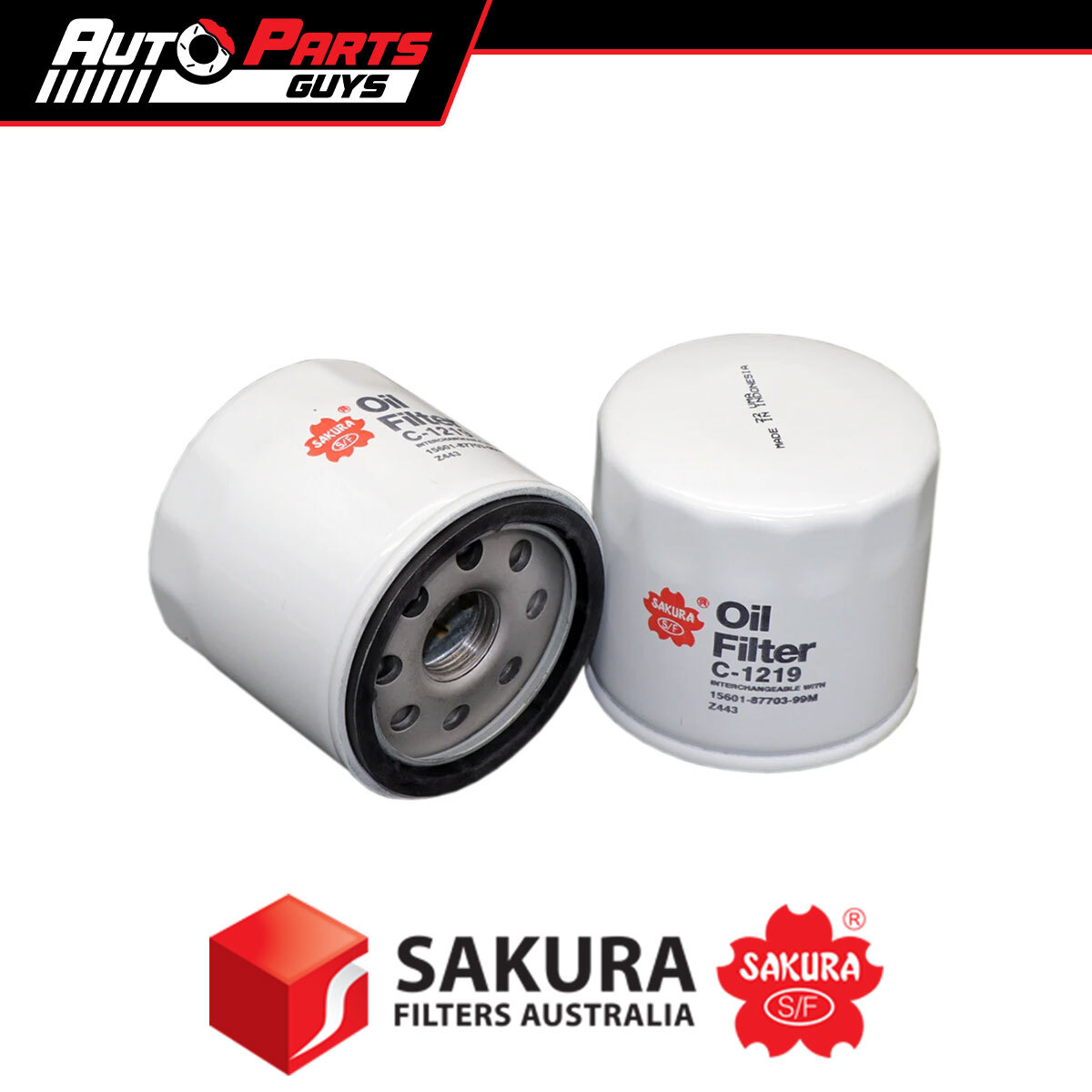 Sakura Oil Filter Z443 fits Suzuki Vitara S Turbo 2016 - 2024