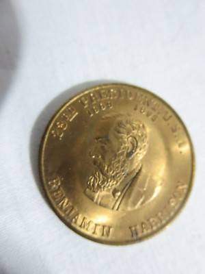''Backbone Ben'' 23rd President Benjamin Harrison Hoosier President Token Coin  1''