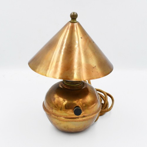 Chase Copper Lamp designed by Ruth Gerth 1931 Rare Art Deco Design Glow Lamp - Picture 3 of 11