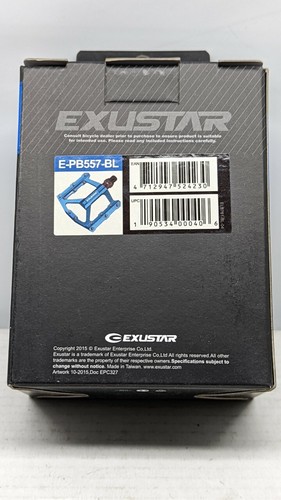 Exustar E-PB557-RD lega blu pedali piattaforma MTB EPS - Foto 3 di 6