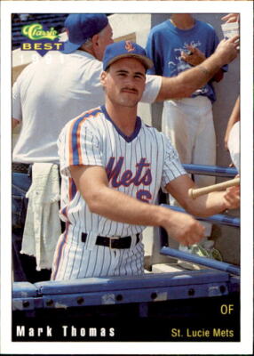 1991 St. Lucie Mets Classic/Best 1 Mark Thomas Petaluma California Baseball Card