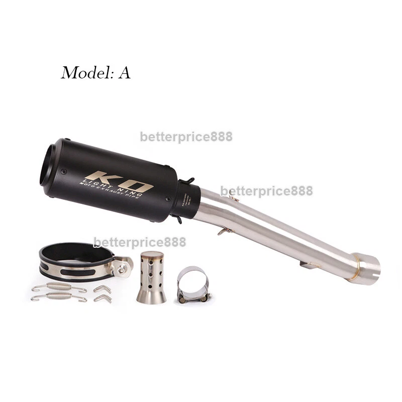 For Yamaha FZ1N 2001~2005 Exhaust Middle Pipe Link Mufflers Tips With DB Killer - Image 3 of 4