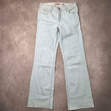 Ariat REAL Denim Perfect Rise Trouser Jeans Womens 30XL Light Wash Wide Leg 34in