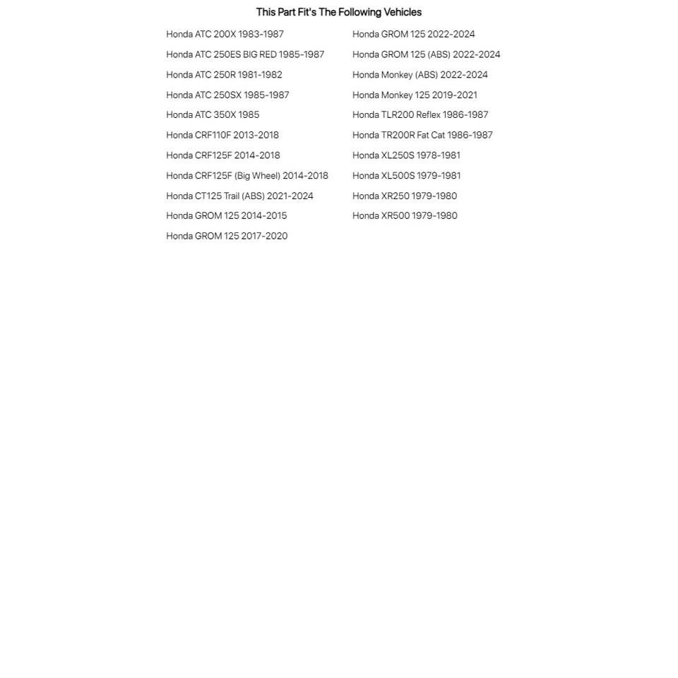 Kit de cojinetes de vástago de dirección Tusk para HONDA CT125 Trail (ABS) 2021 Foto 3 de 4