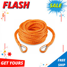 New 38 Inch X 92 Feet Synthetic Winch Extension Rope 26500 Lbs Orangen New 38 Inch X 92 Feet Synthetic Winch Extension Rope 26500 Lbs Orangen